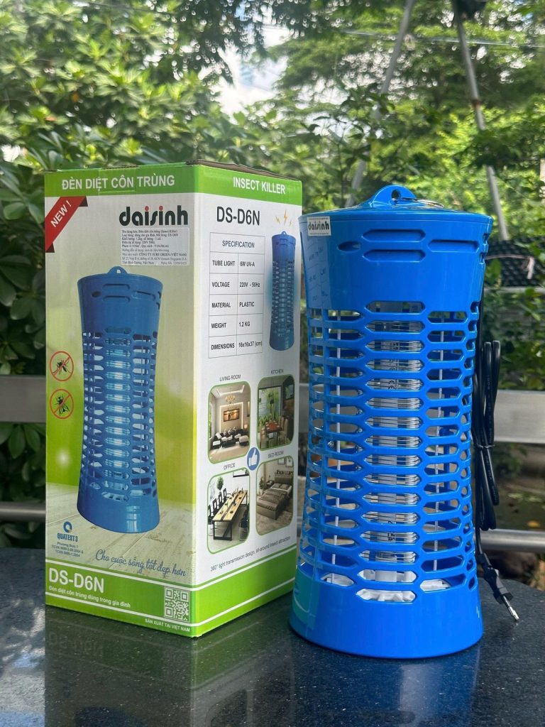 Đèn diệt muỗi DS-D6N nhỏ gọn đặt trong phòng ngủ